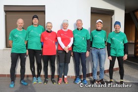 Die Coaches - Gerhard, Walter, Harry, Claudia, Bernhard, Heinz, Markus (v.l.)